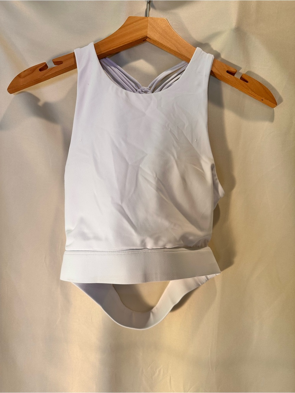 Carbon38 ATHLEISURE SET White crochet Macrame- Leggings(S) & top(M) with Cutouts - Picture 5 of 8